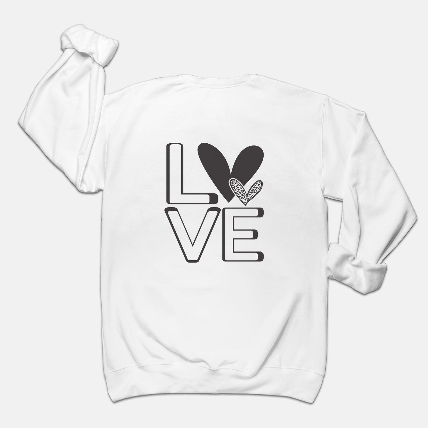 Love Hearts Unisex Crew Neck Sweatshirt