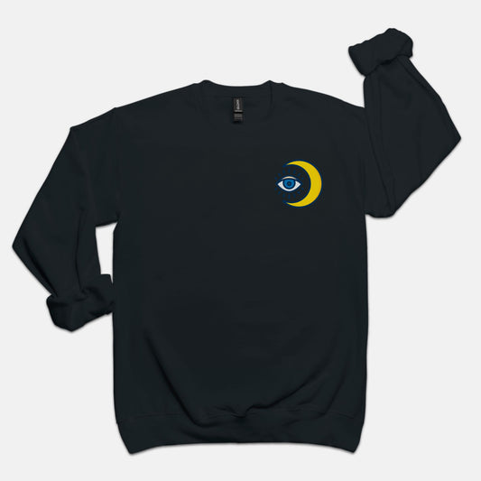 Black Full Moon Unisex Crew Neck Sweatshirt