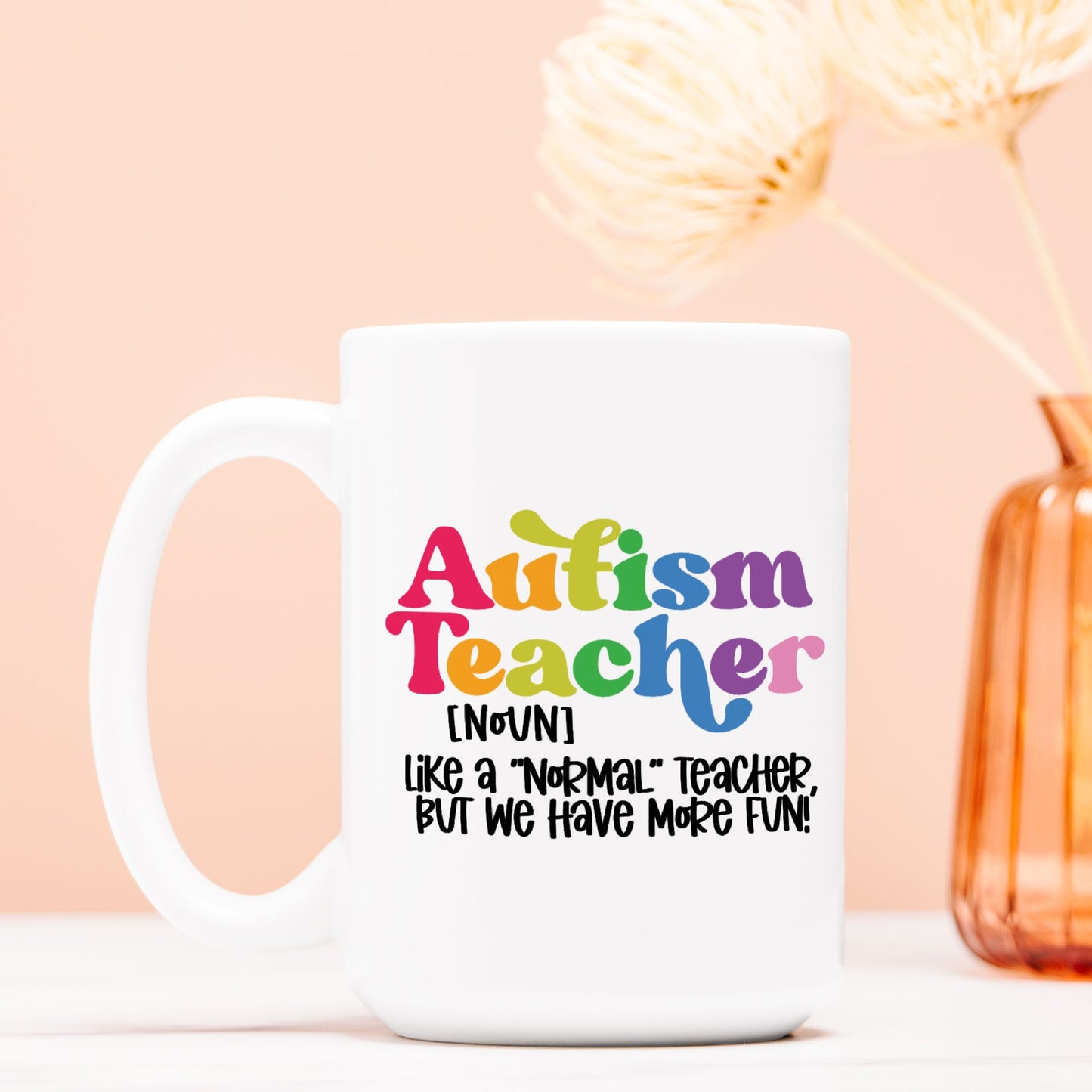 Autism Teacher Mug Deluxe 15oz.