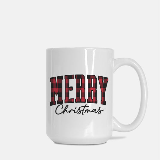 Buffalo Plaid Christmas Mug Deluxe 15oz.