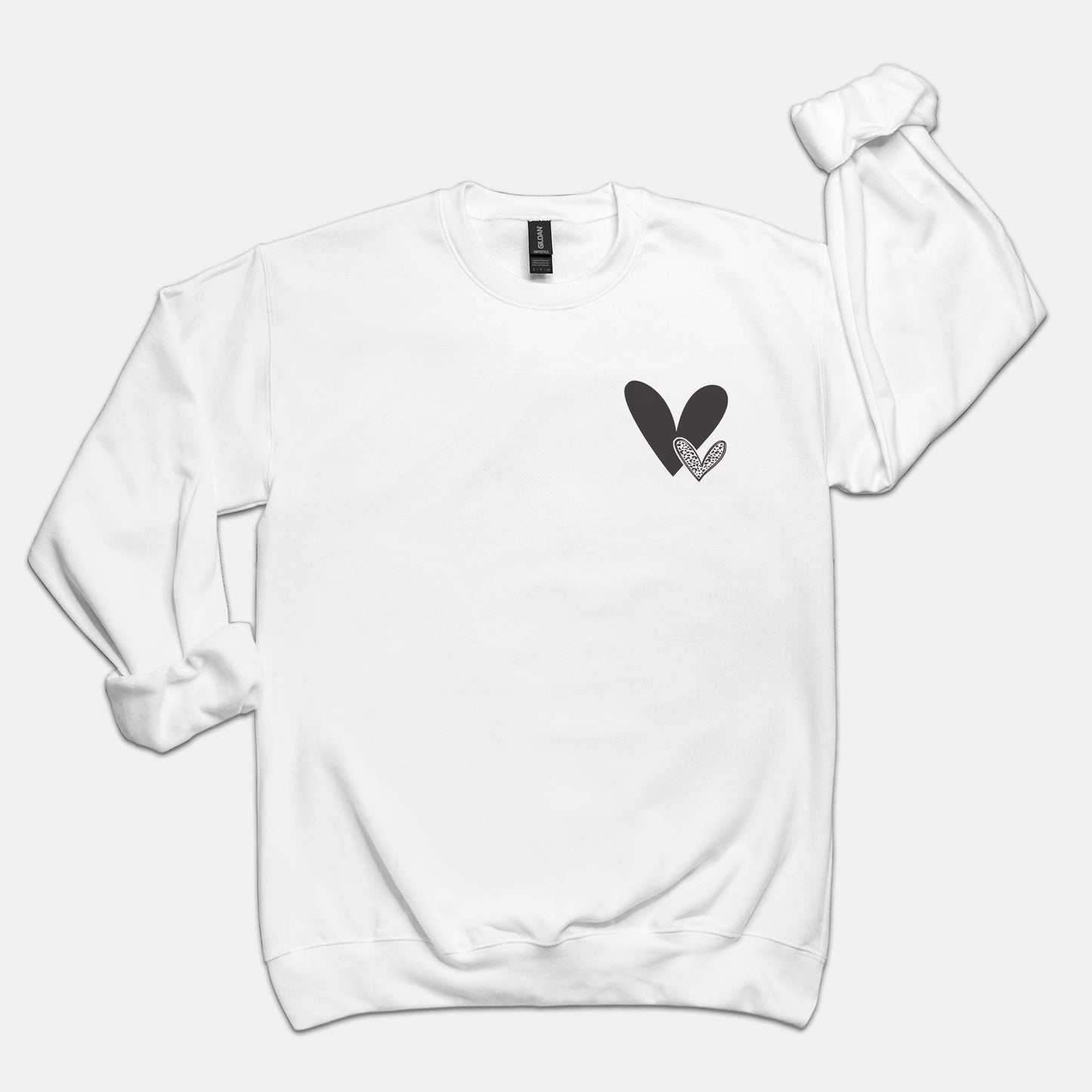 Love Hearts Unisex Crew Neck Sweatshirt