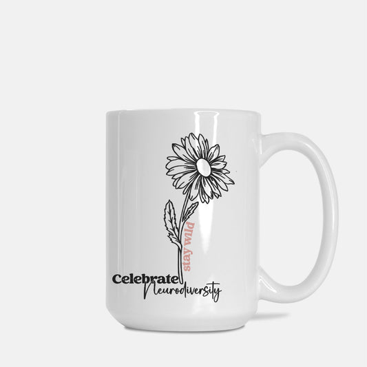 Celebrate Neurodiversity Mug Deluxe 15oz.