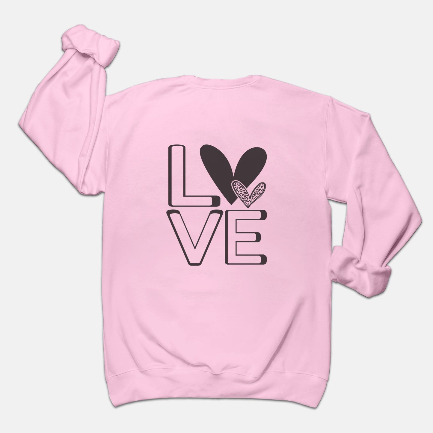 Love Hearts Unisex Crew Neck Sweatshirt