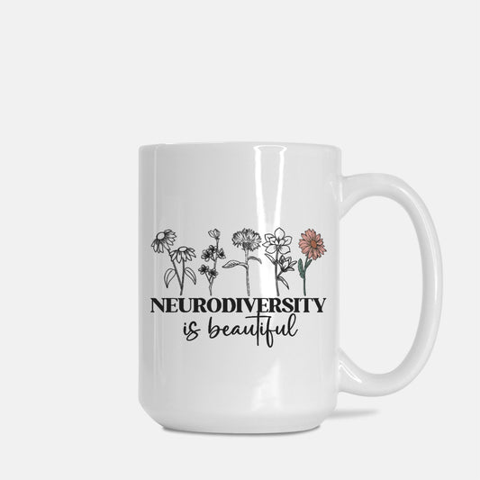 Neurodiversity is Beautiul Mug Deluxe 15oz.