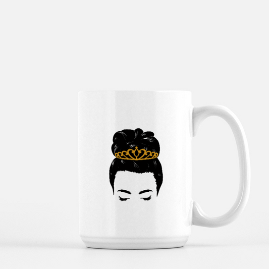 Messy Bun Queen Mug