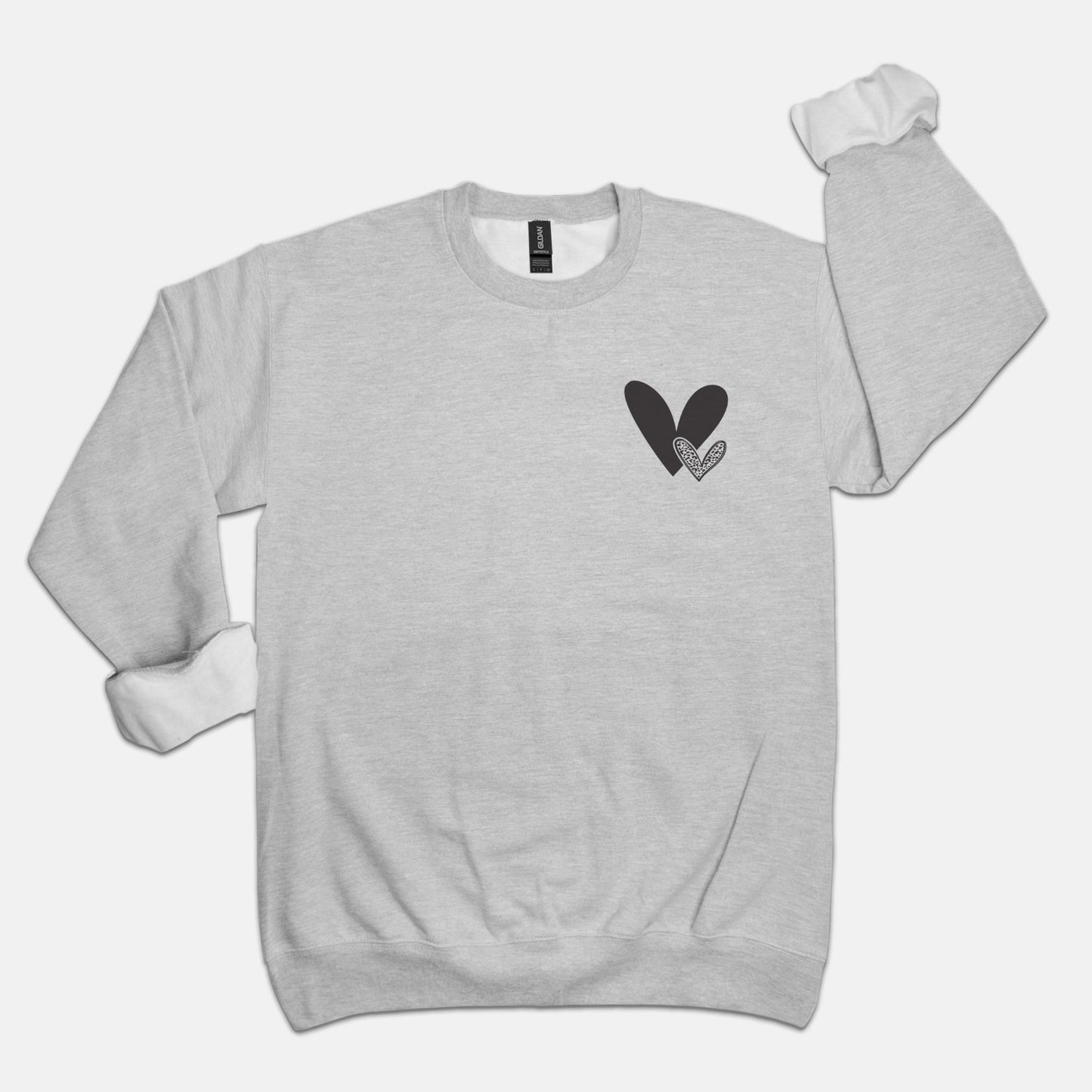 Love Hearts Unisex Crew Neck Sweatshirt