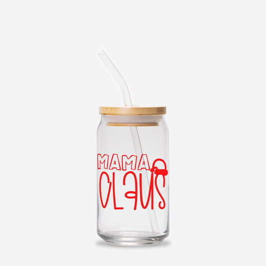 Mama Claus Glass Can