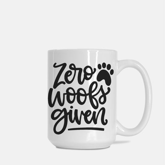 Zero Woofs Given Mug Deluxe 15oz.