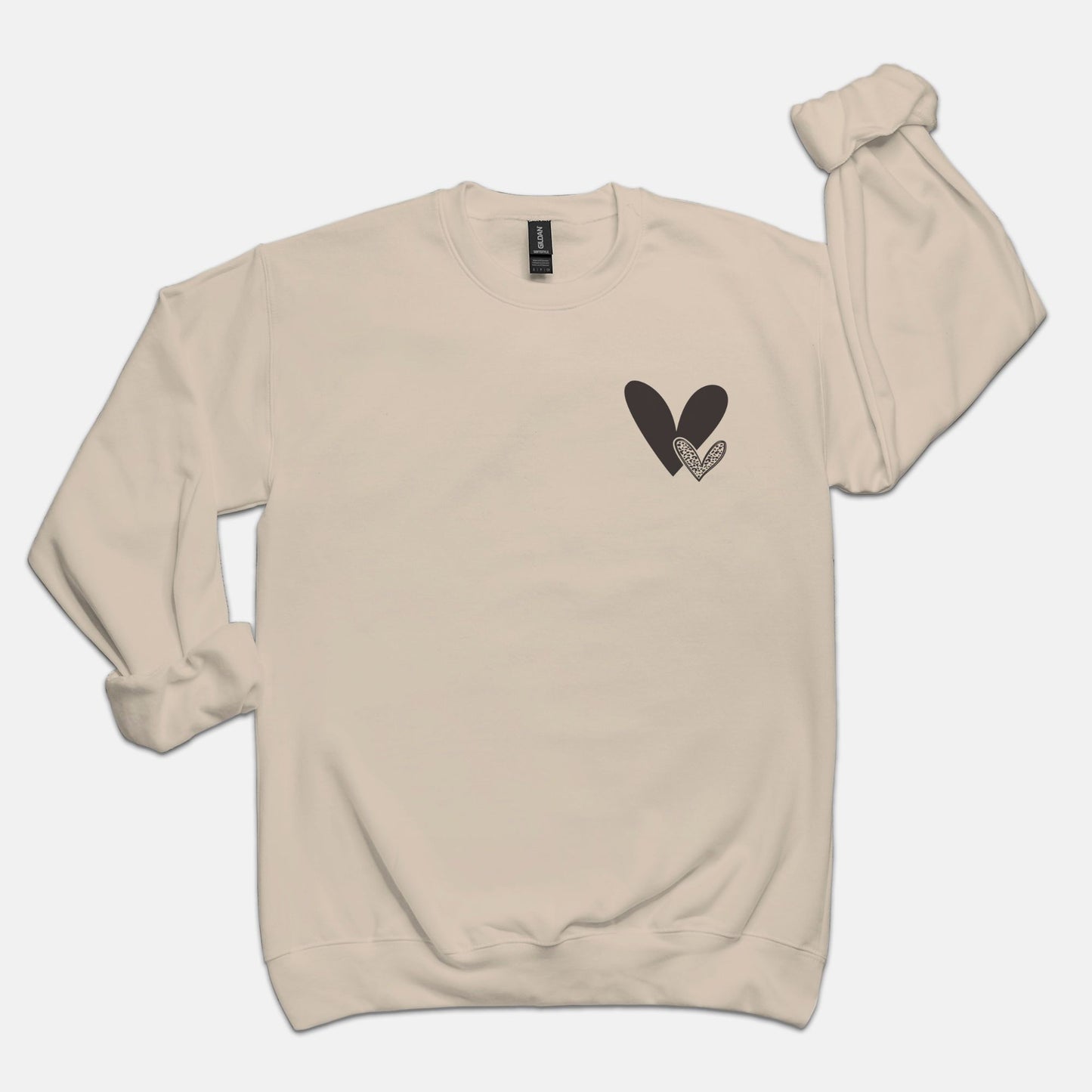 Love Hearts Unisex Crew Neck Sweatshirt