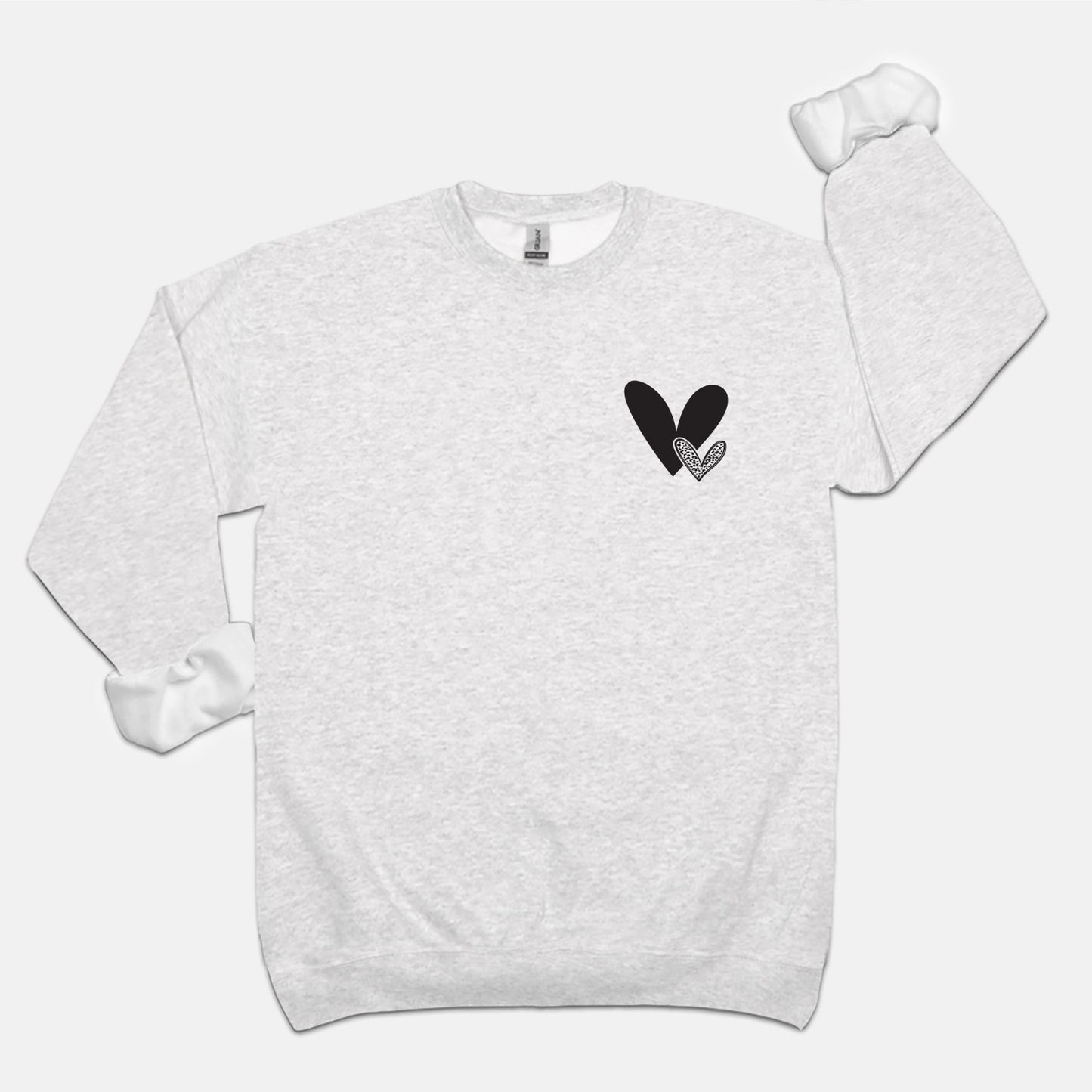 Love Hearts Unisex Crew Neck Sweatshirt