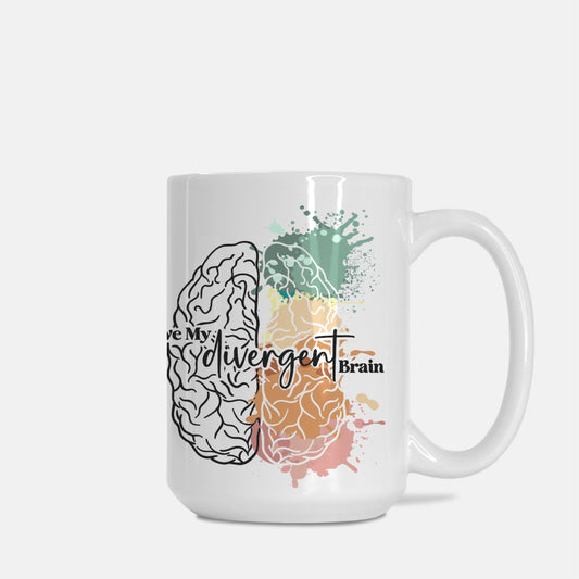 Neurodiverse Brain Mug Deluxe 15oz.