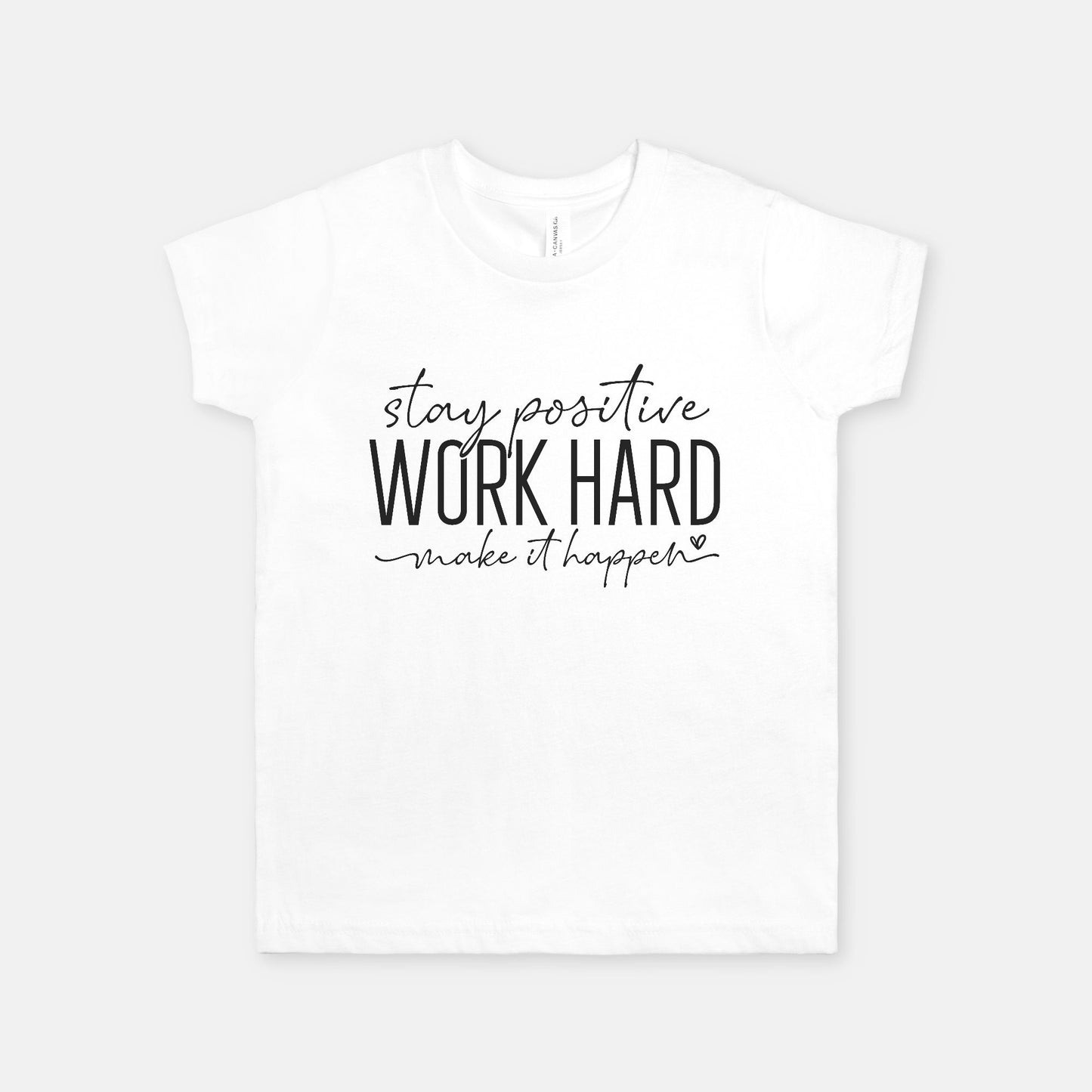 Work Hard Kids Short Sleeve Tee