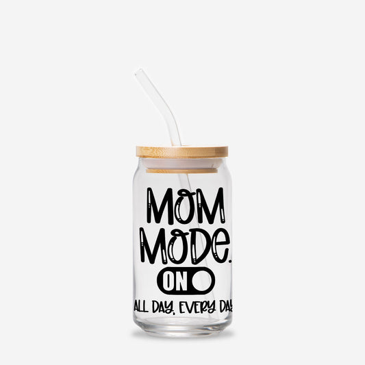 Mom Mode Glass Can