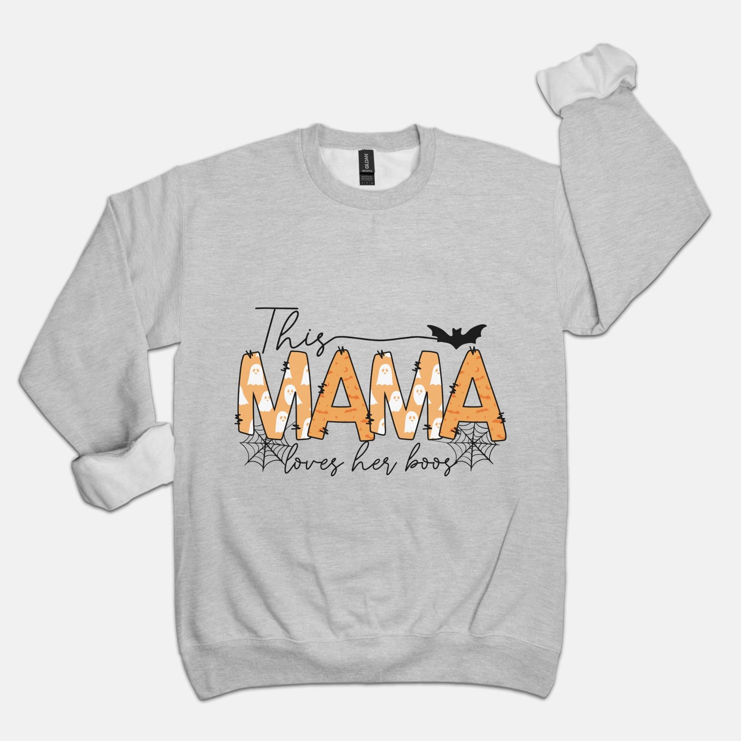 This Mama Loves Her Boos Unisex Crew Neck Sweatshirt