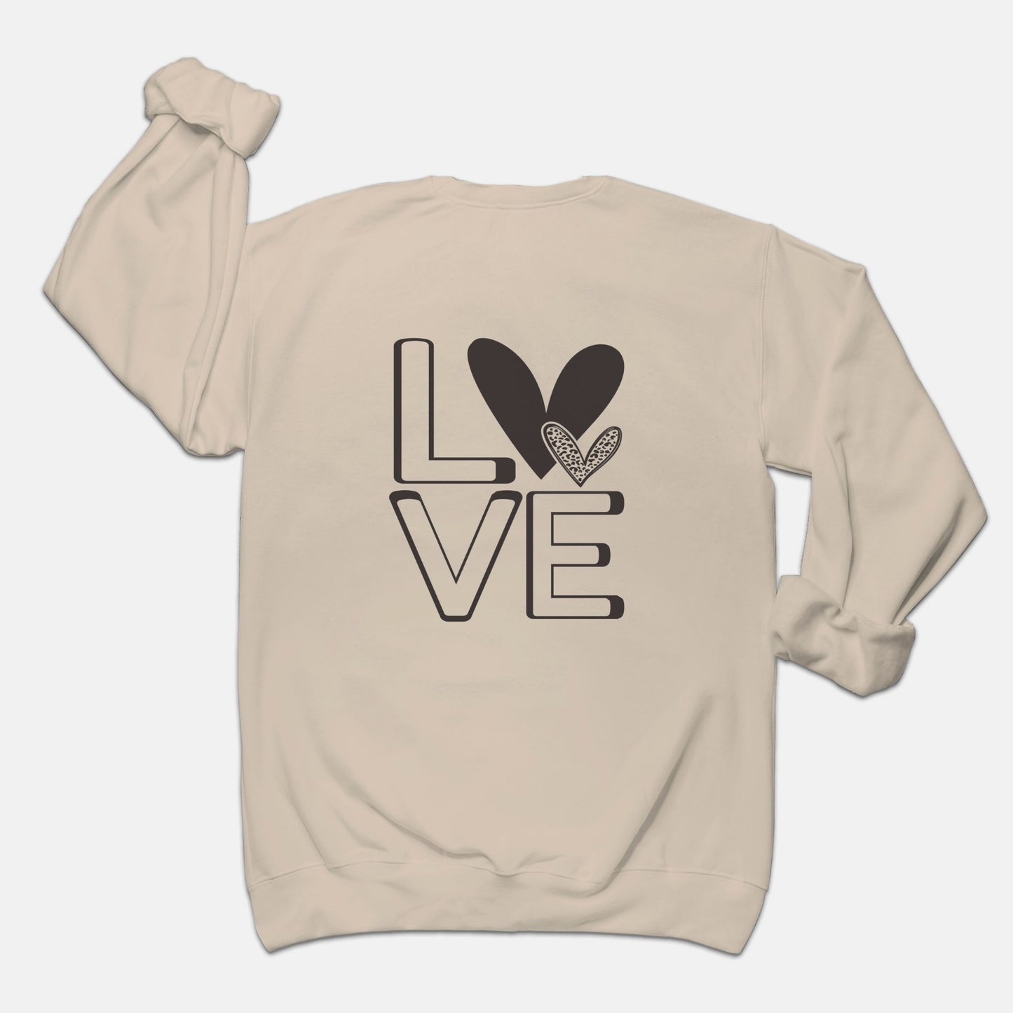 Love Hearts Unisex Crew Neck Sweatshirt