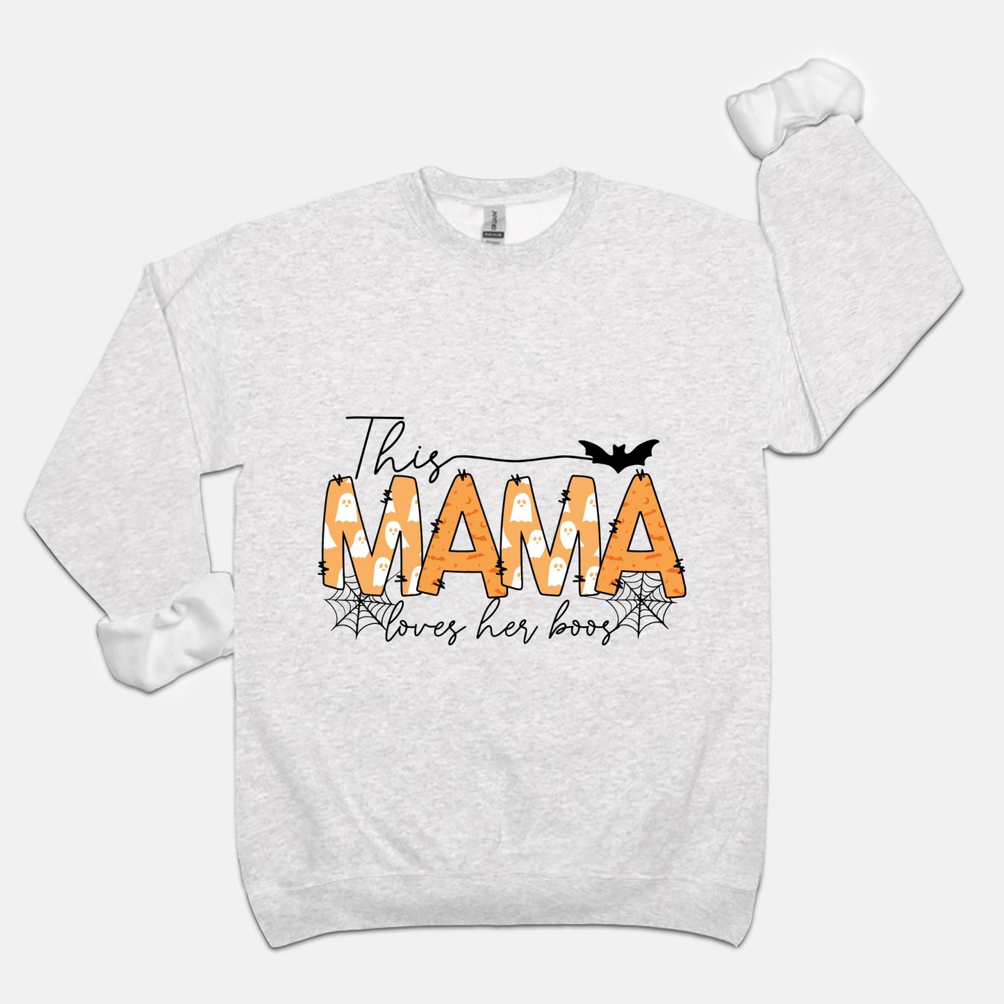 This Mama Loves Her Boos Unisex Crew Neck Sweatshirt