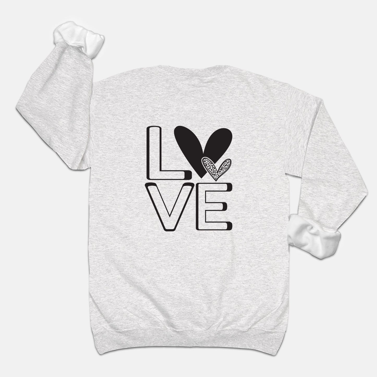 Love Hearts Unisex Crew Neck Sweatshirt