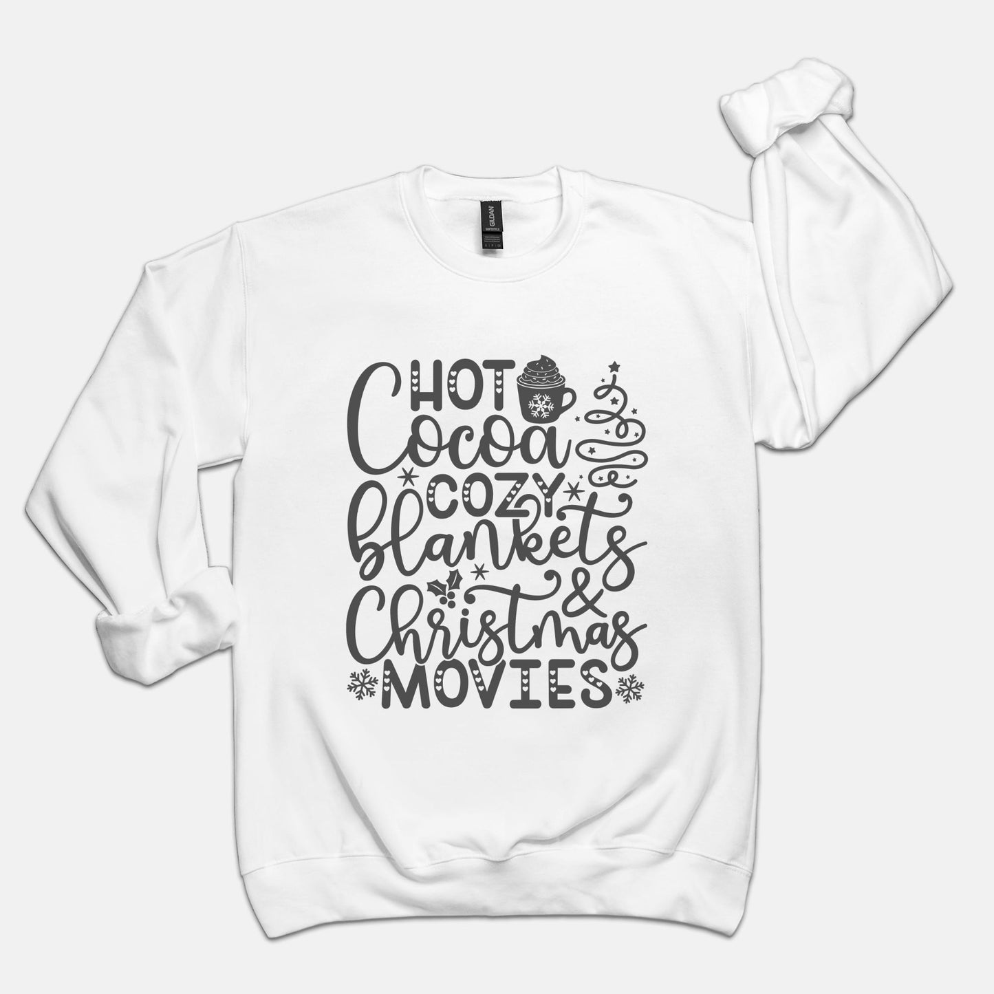 Cocoa, Cookies, Movies Unisex Crew Neck Sweatshirt