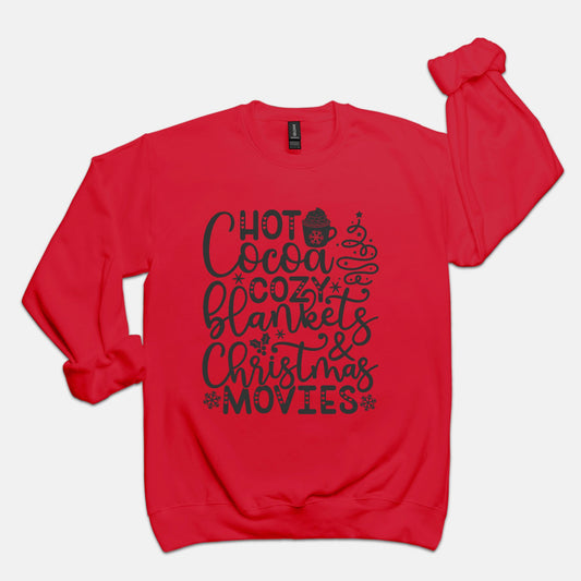 Cocoa, Cookies, Movies Unisex Crew Neck Sweatshirt