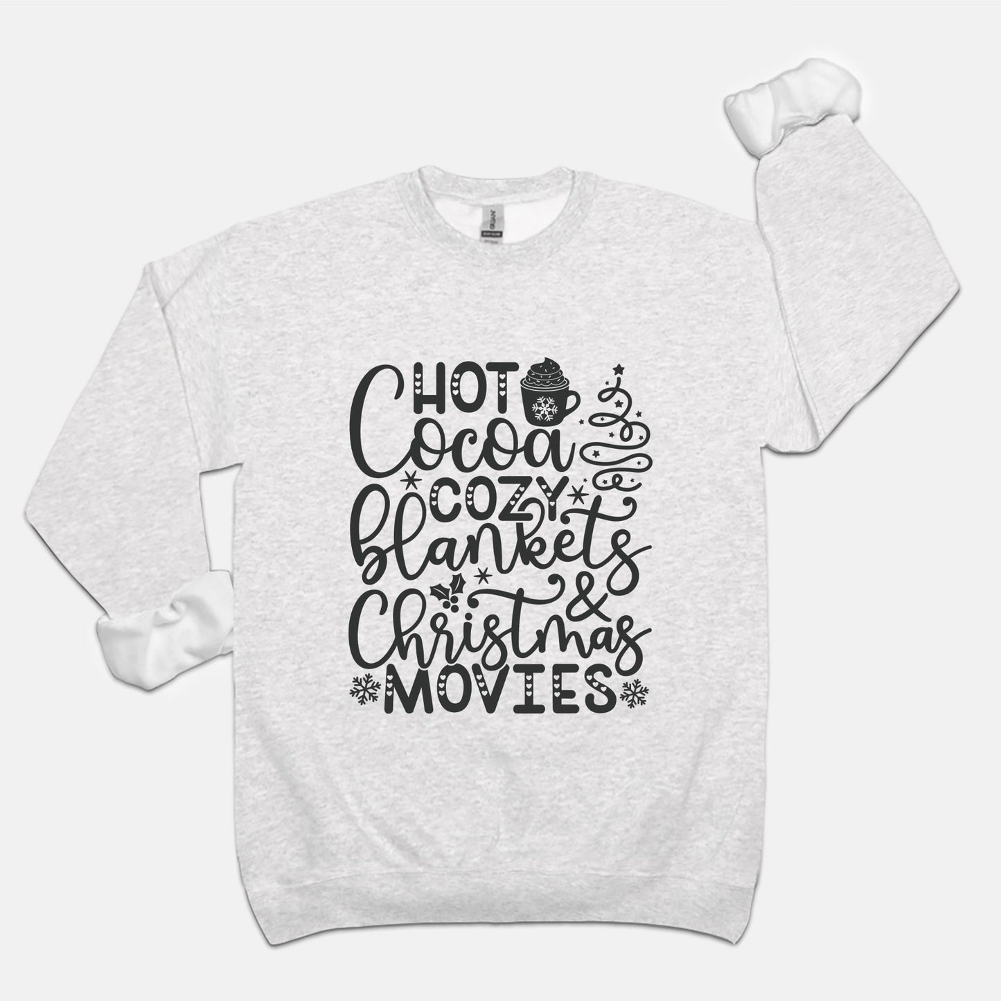 Cocoa, Cookies, Movies Unisex Crew Neck Sweatshirt