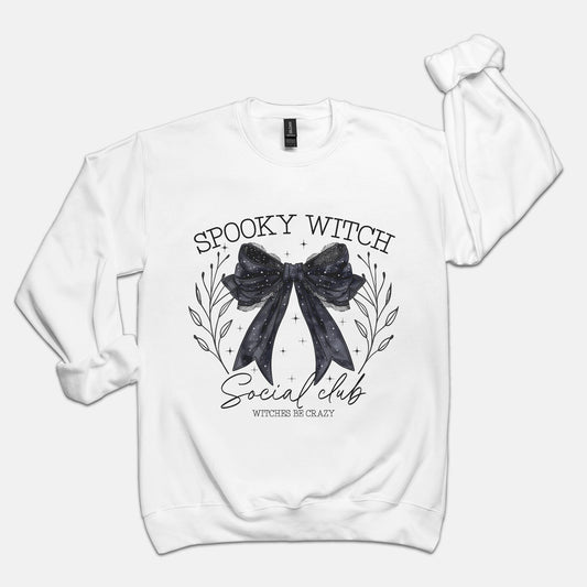 Spooky Witch Social Club Unisex Crew Neck Sweatshirt