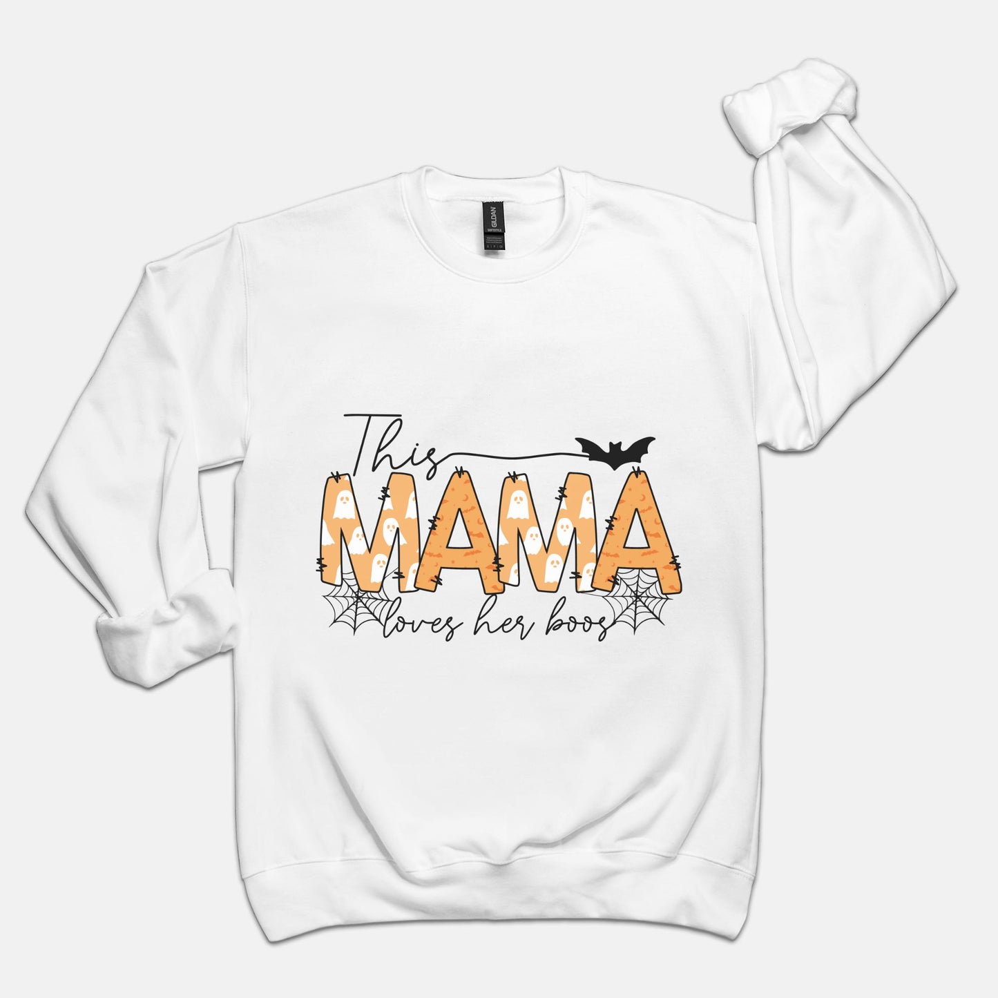 This Mama Loves Her Boos Unisex Crew Neck Sweatshirt