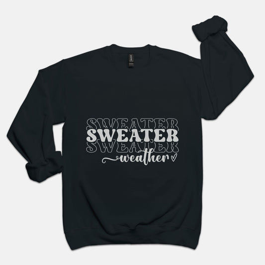 Sweater Weather Dark Unisex Crew Neck Sweatshirt