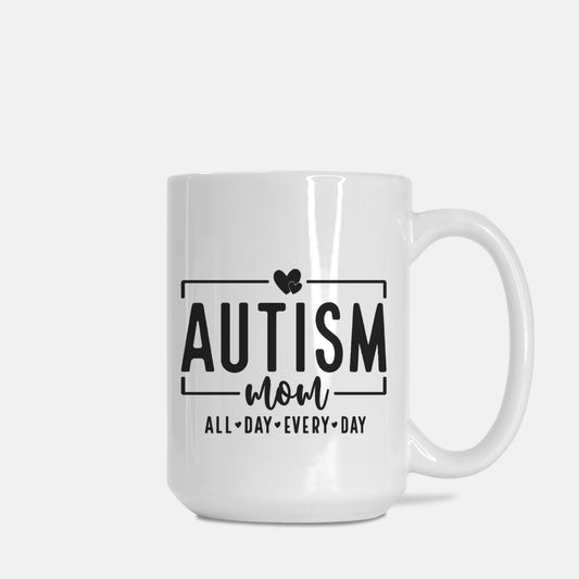 Autism Mom Mug Deluxe 15oz.