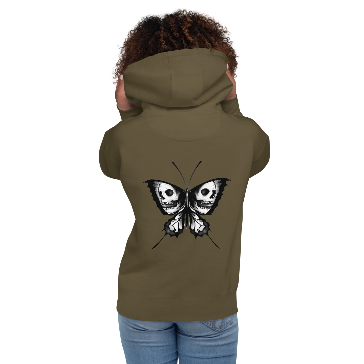 Unisex Butterfly Skull Hoodie